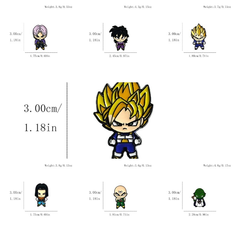 Conjunto de 7 Broches de Anime - Embroidery Reddit avaliação e preço