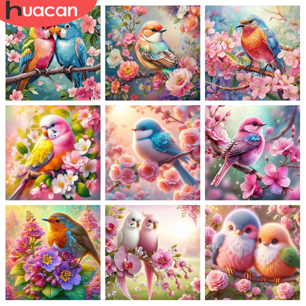 Huacan pintura diamante pássar - Embroidery Rose avaliação e preço