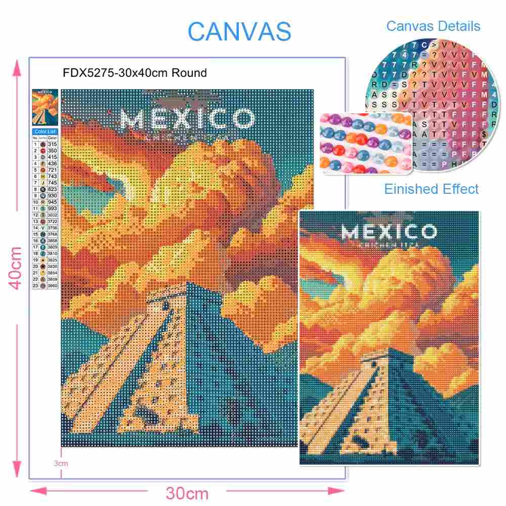 Kit de Pintura com Diamantes D - Embroidery Garments avaliação e preço