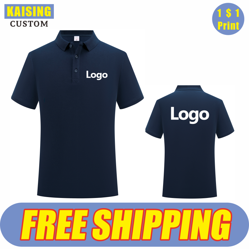 Kaising camisa polo de algodão - Embroidery Design Logo avaliação e preço