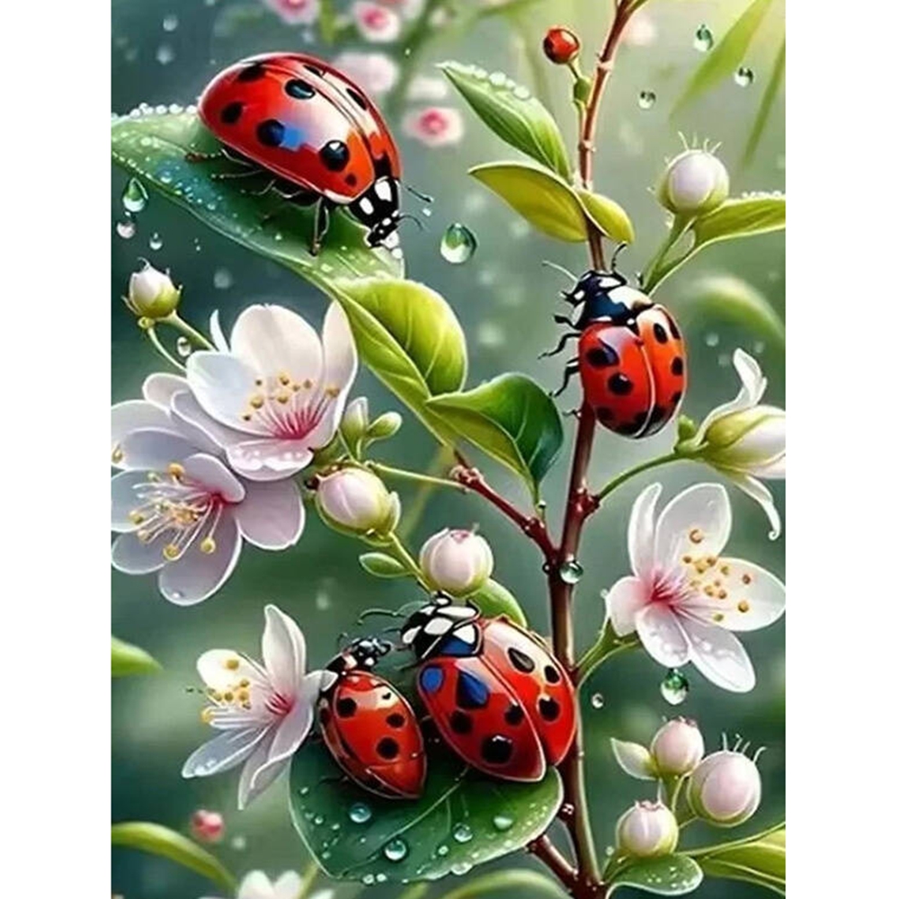 Pintura de Diamante 5D Sem Mol - Embroidery Lady Bug avaliação e preço