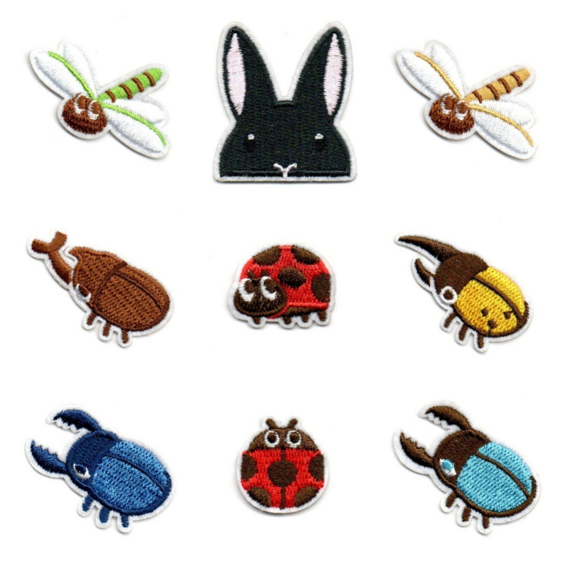 50 pçs/lote anime bordado reme - Embroidery Lady Bug avaliação e preço