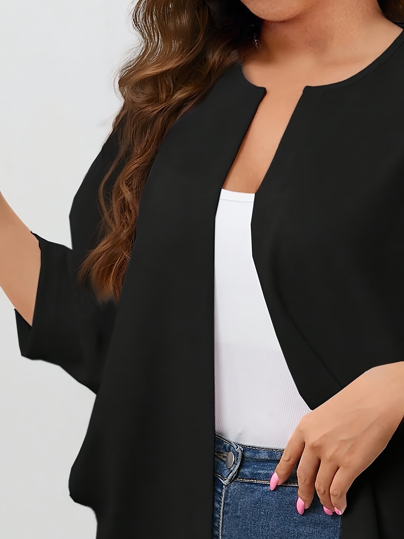 Cardigan feminino plus size co - Embroidery Online avaliação e preço